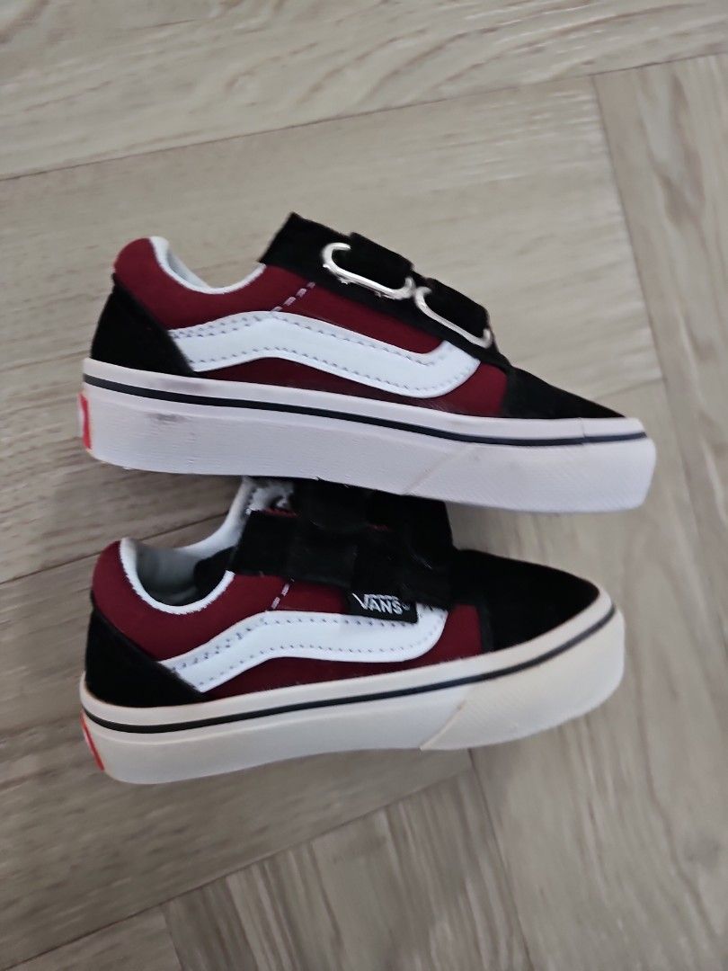 Burgundy vans hotsell for kids