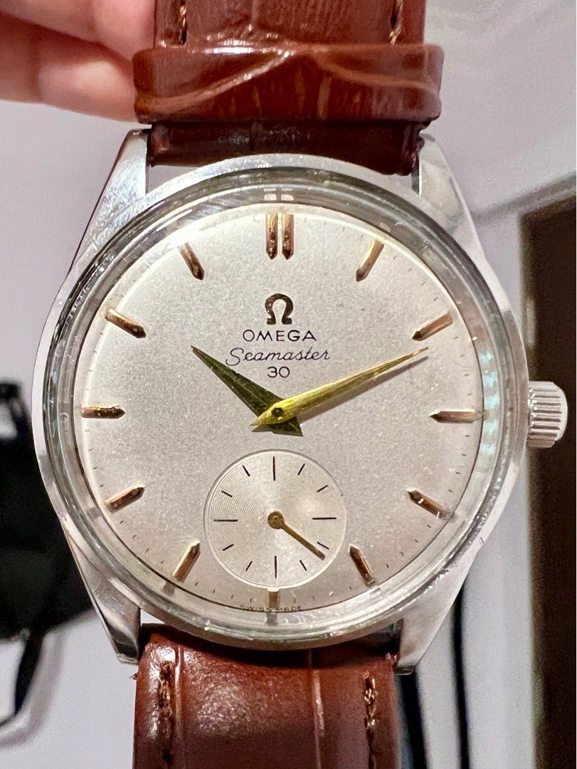 Vintage Omega Seamaster 30 Rose Gold Plated Manual winding 35mm