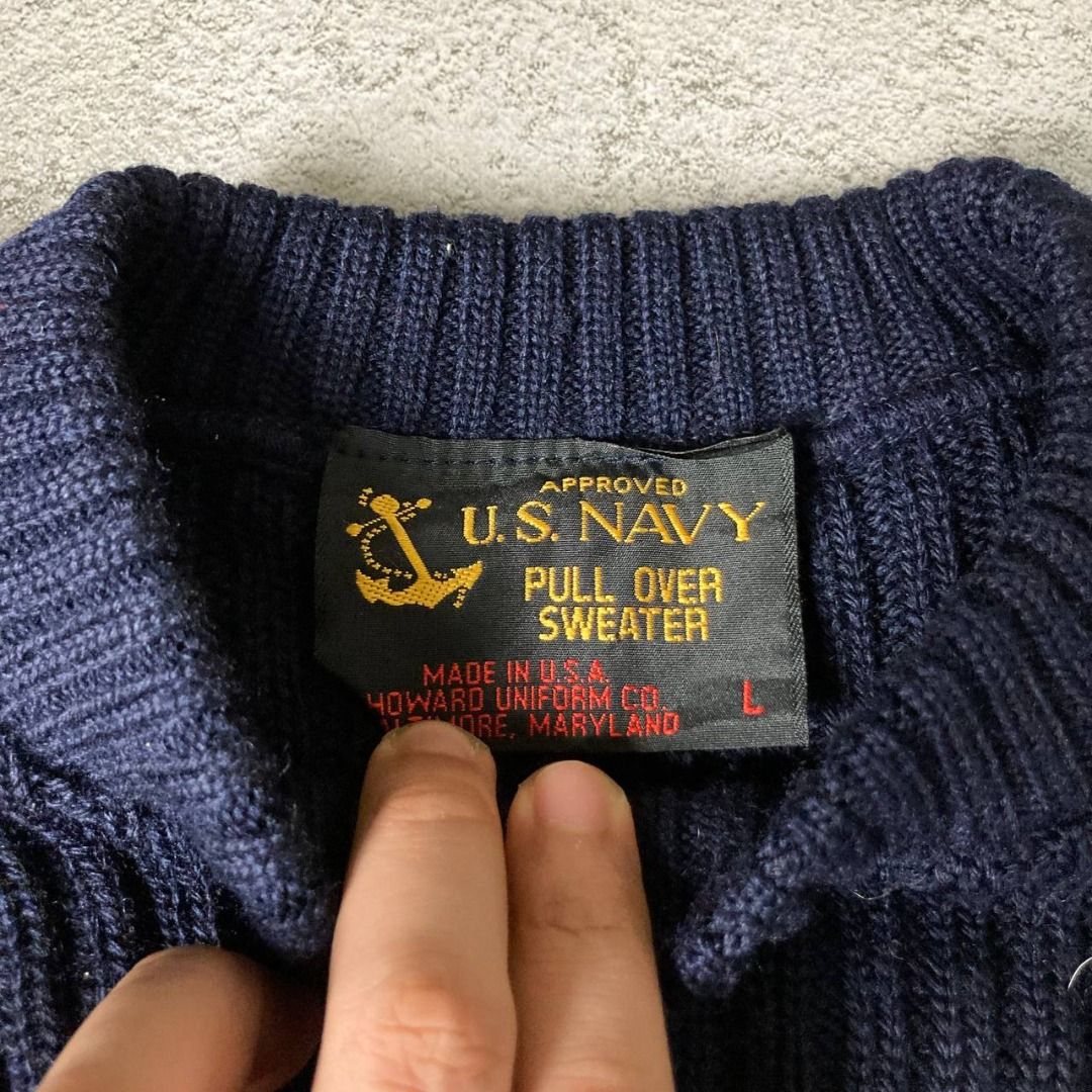 Us navy wool discount sweater