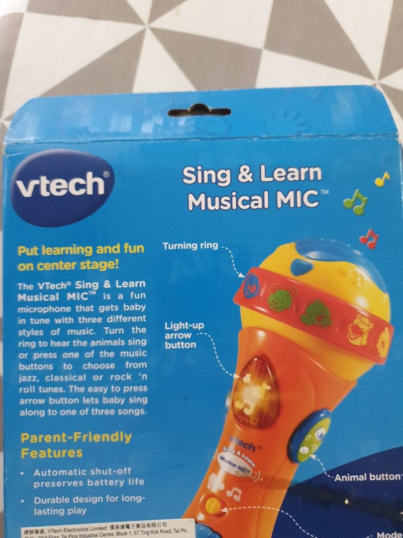 Vtech sing and learn musical mic on sale