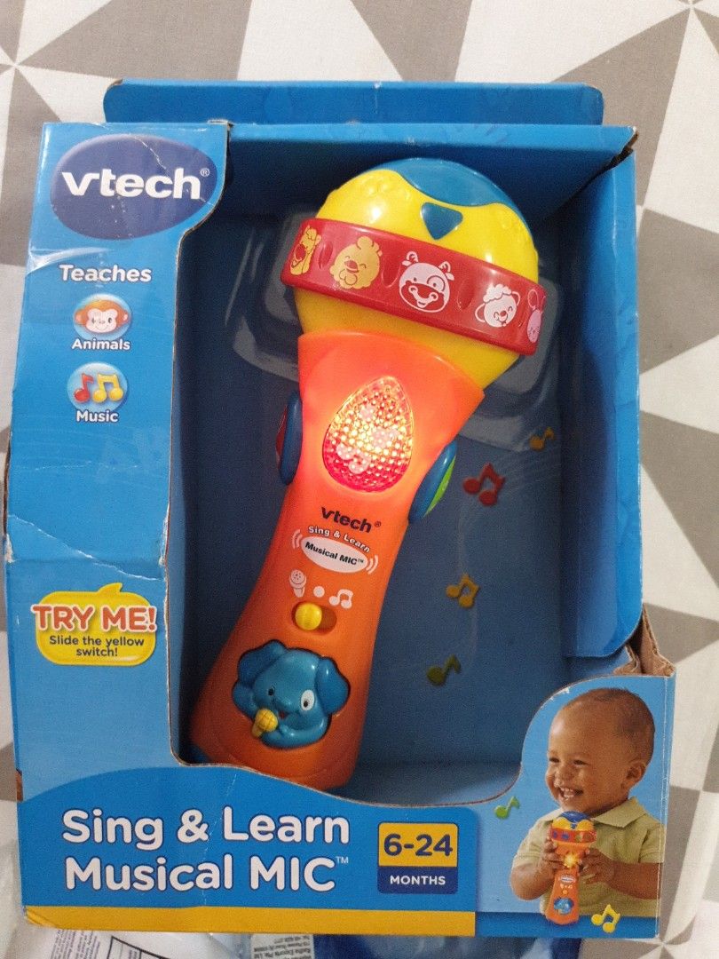 Vtech Microphone sing n learn, Hobbies & Toys, Toys & Games on Carousell