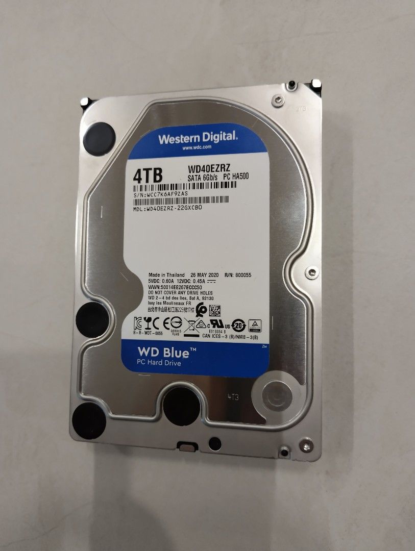 Western Digital WD Blue 4TB, Computers & Tech, Parts & Accessories ...