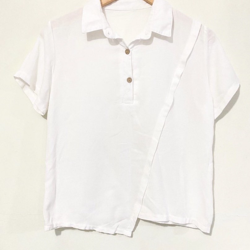 White polo sales button up