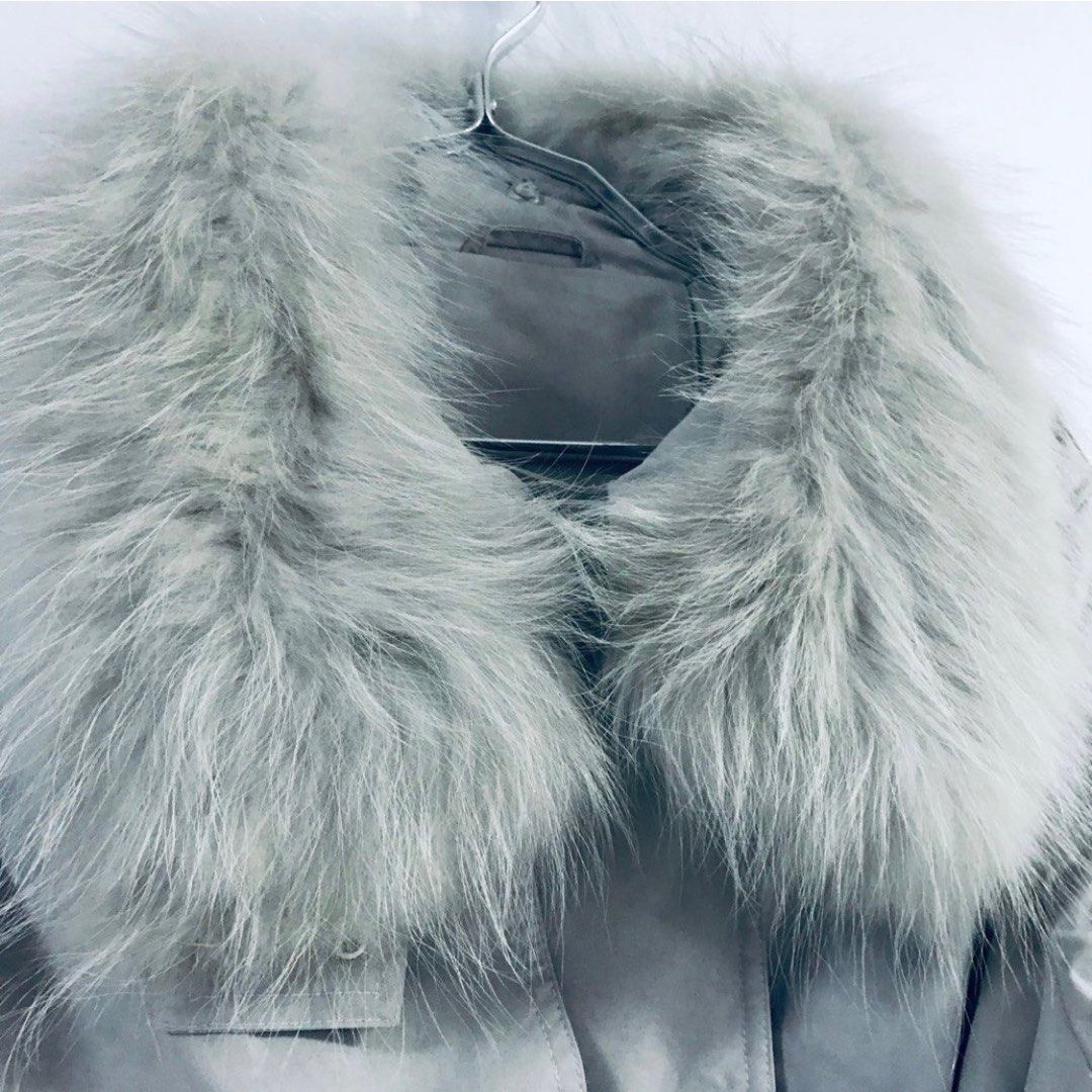 Winter Jacket Down coat real fur trim