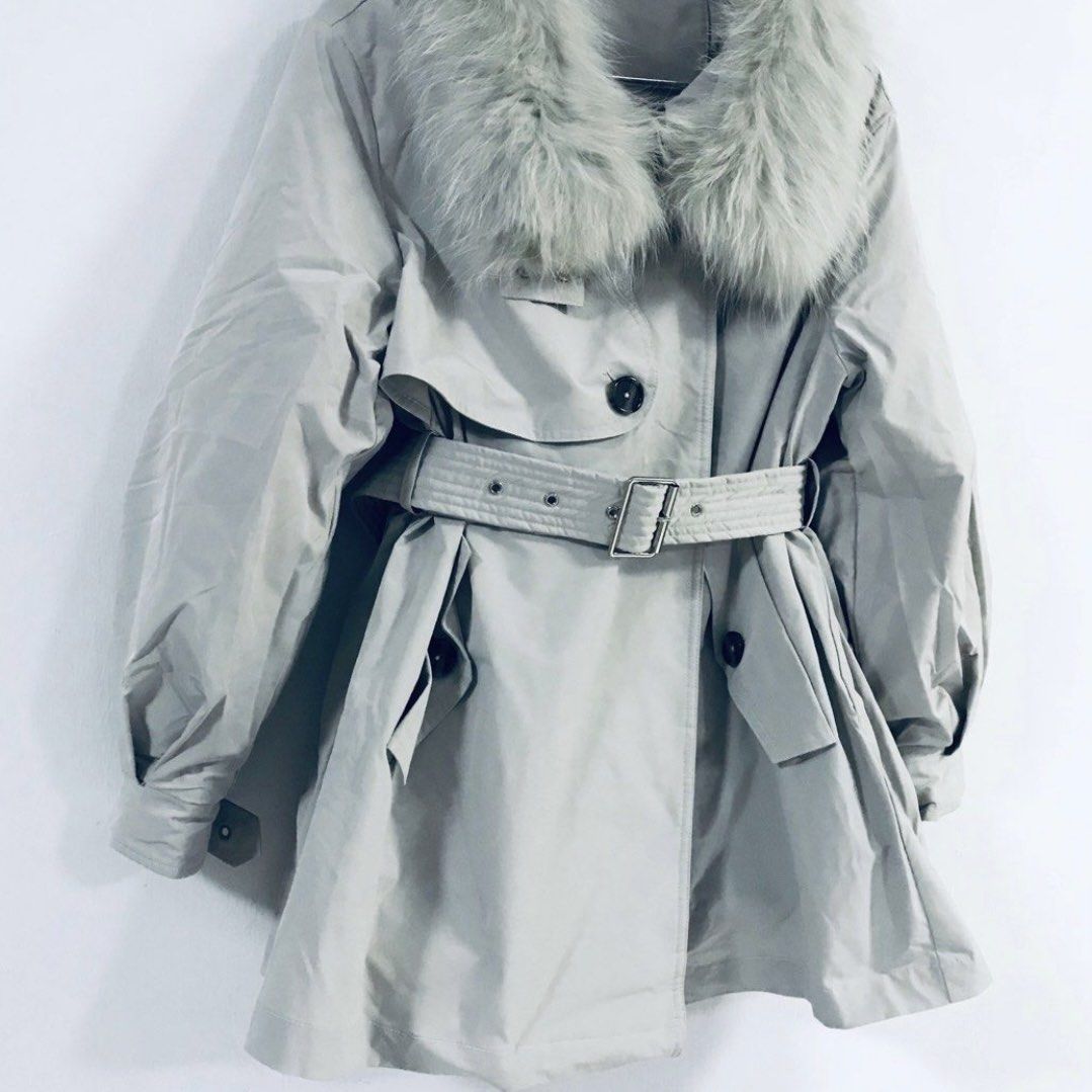 Fur trim hotsell down coat