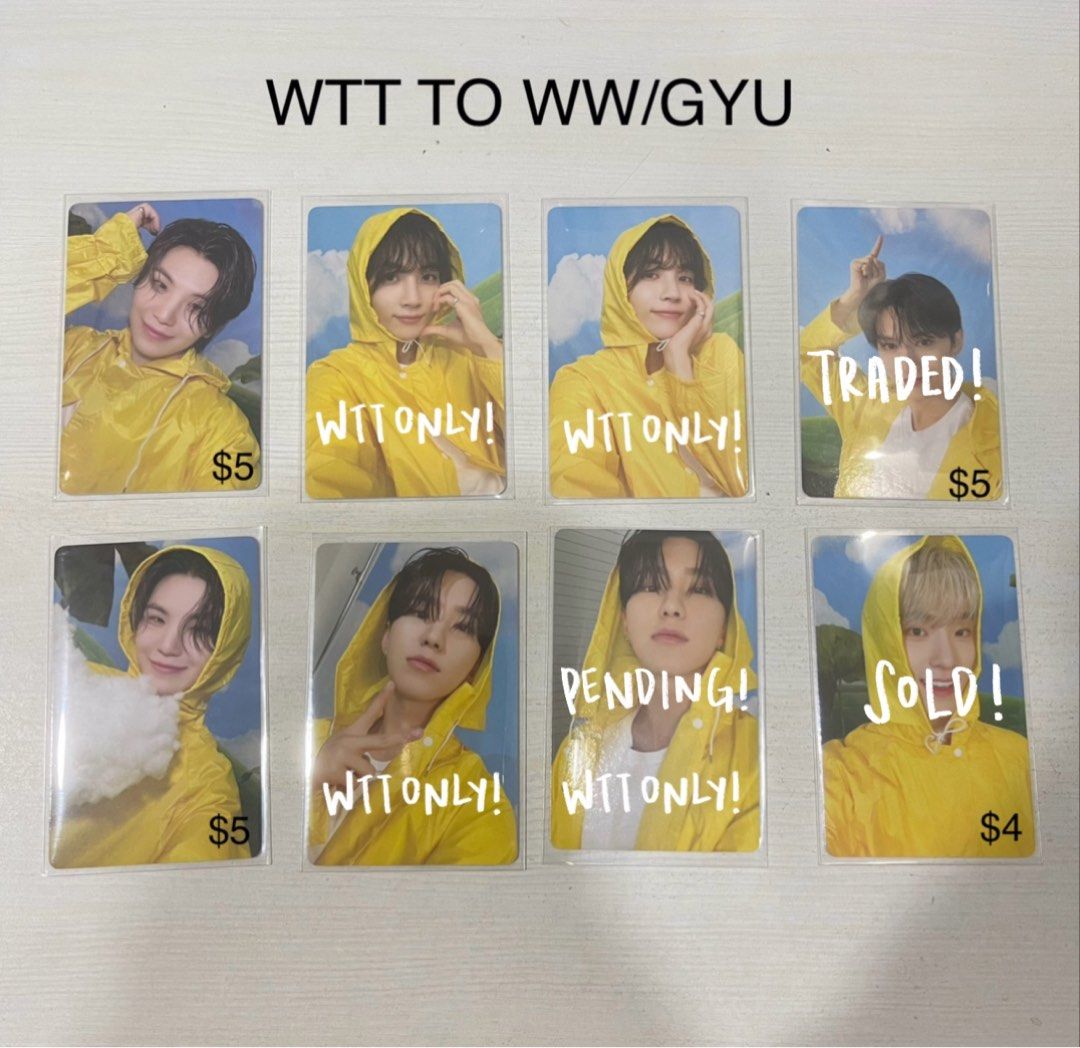 wtt/wts seventeen svt seventeenth heaven pc photocard carat ver