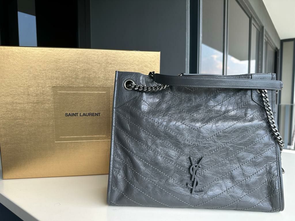 YSl Saint Laurent Niki Medium Gray bag Women s Fashion Bags