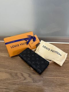 Louis Vuitton M81522 S-Lock Vertical Wearable 錢夾手機包帆布黑花