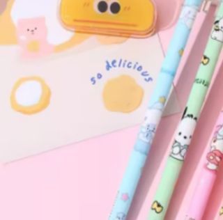 12 Pcs set Erasable Sanrio Gel Ink Pen Kawaii Students Stationery