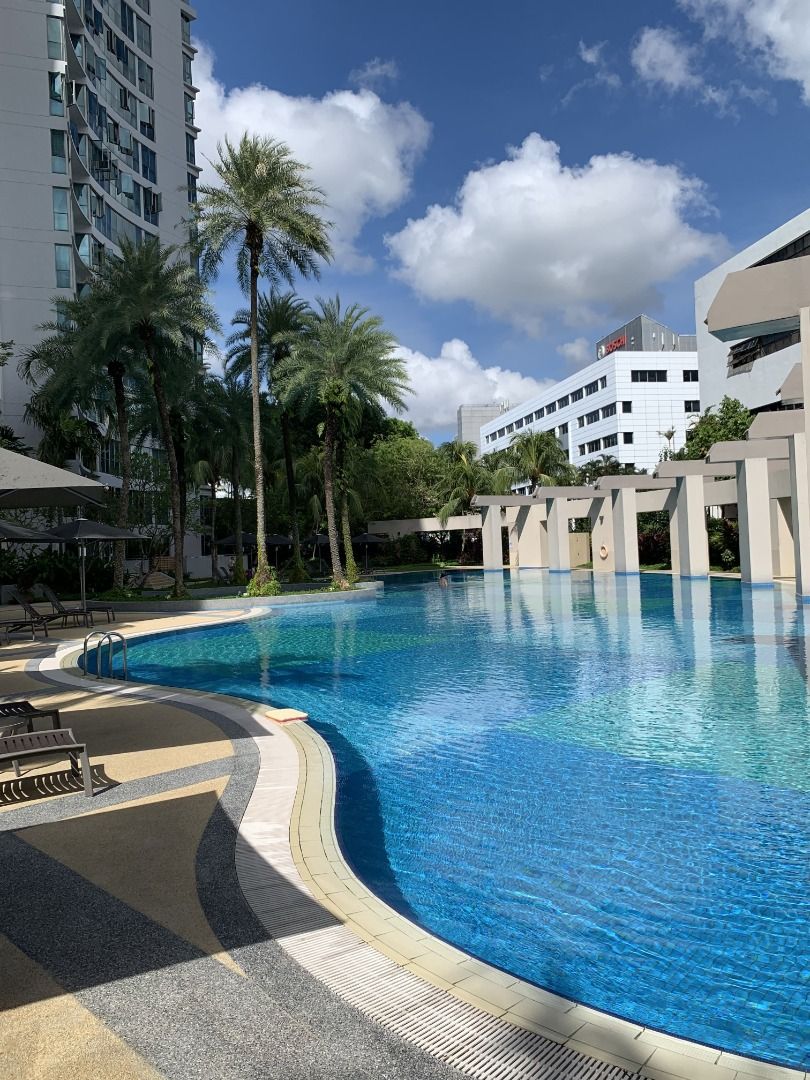 2 Bedrooms Rafflesia Condo for rental, 58 minutes walking to Bishan