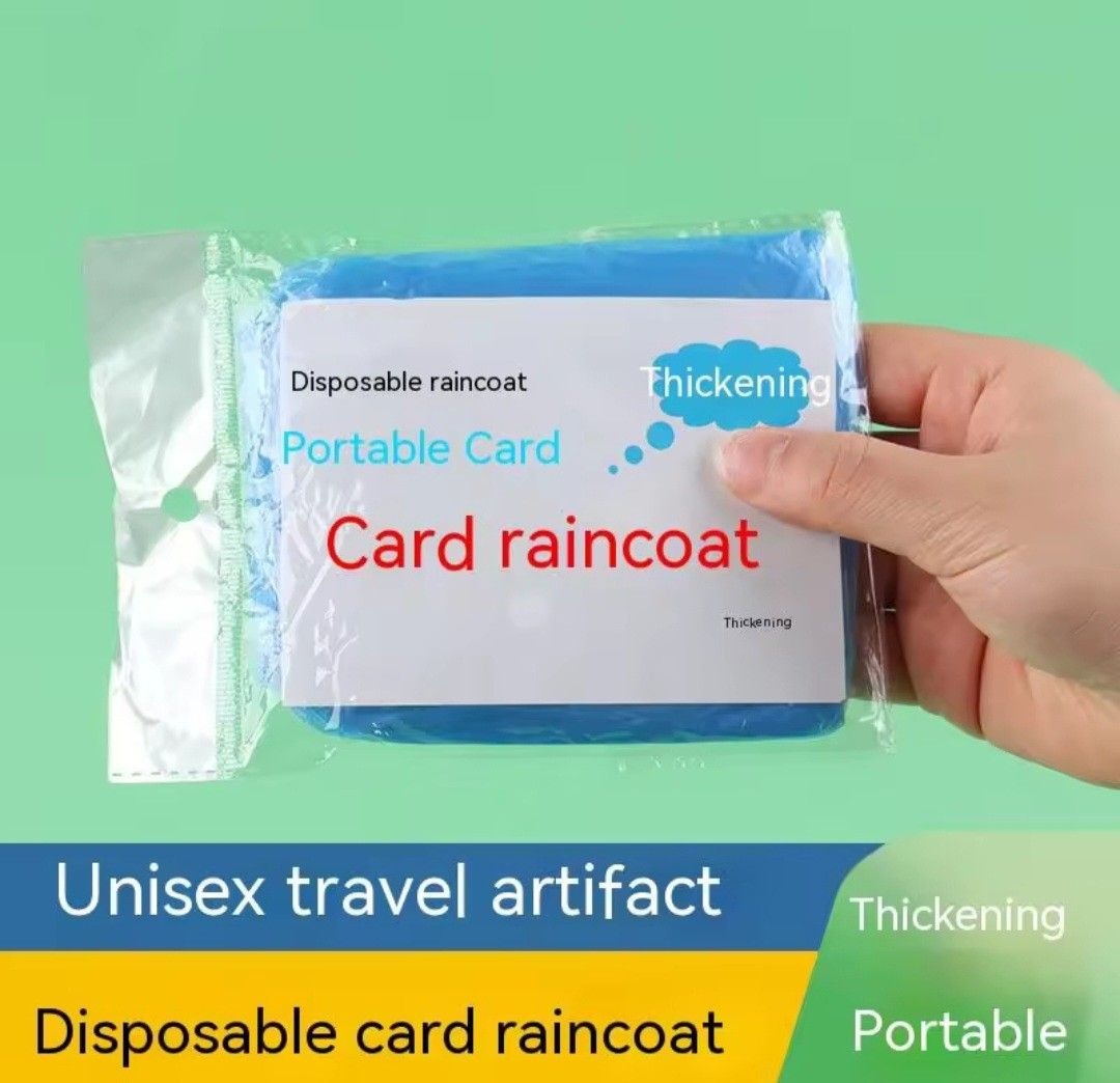 Raincoat card clearance