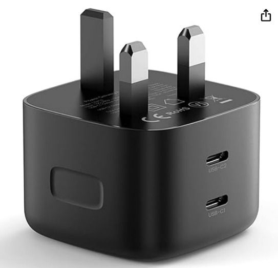 65W USB C Charger Plug 2Port GaN Type C & Thunderbolt 4 Cable [Intel Certified], 100W USB C to