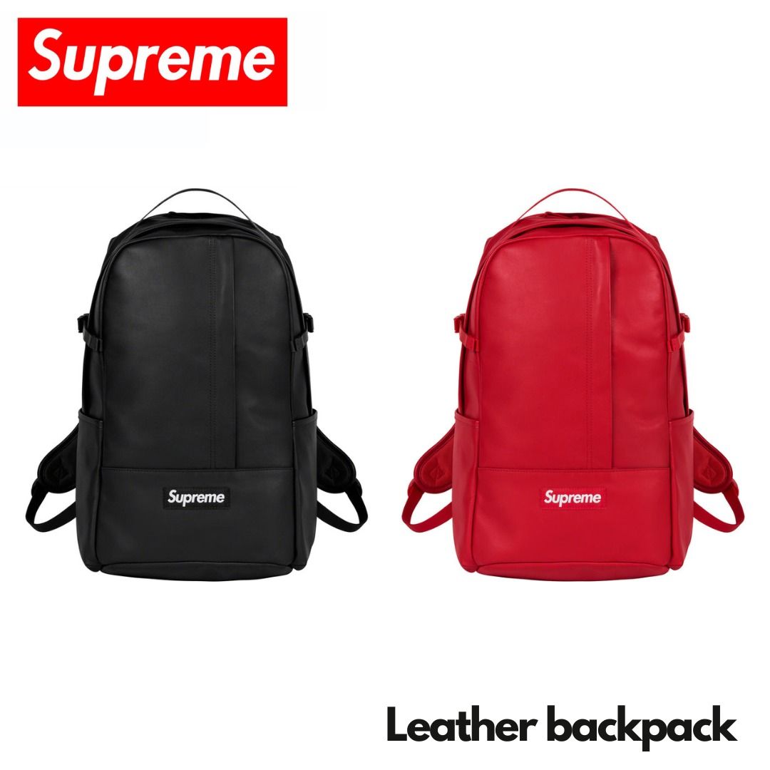 🇯🇵日本代購SUPREME leather backpack 22L SUPREME背囊, 興趣及遊戲