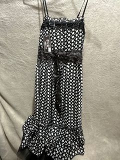 [執屋清衣櫃] 黑色波點長吊帶裙64234003991938110