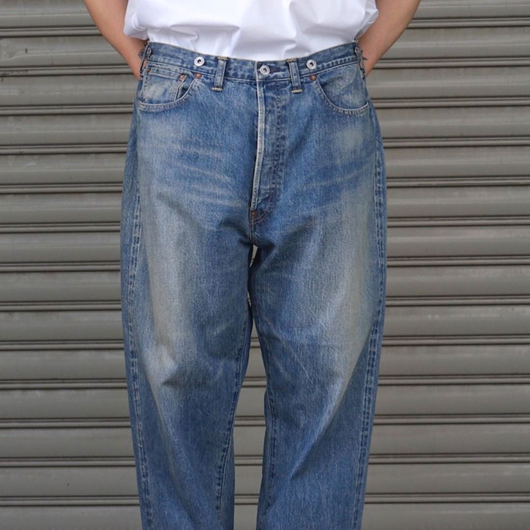 超好看的牛仔褲日本秒完售23aw A.PRESSE No.22 Washed Wide Denim