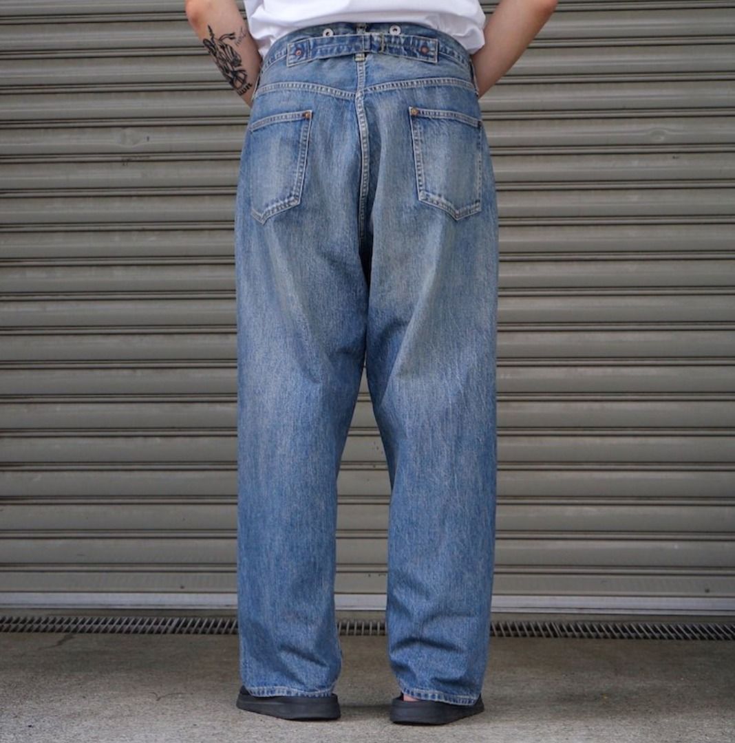 安い A.PRESSE No.22 Washed Wide Denim Pants - パンツ