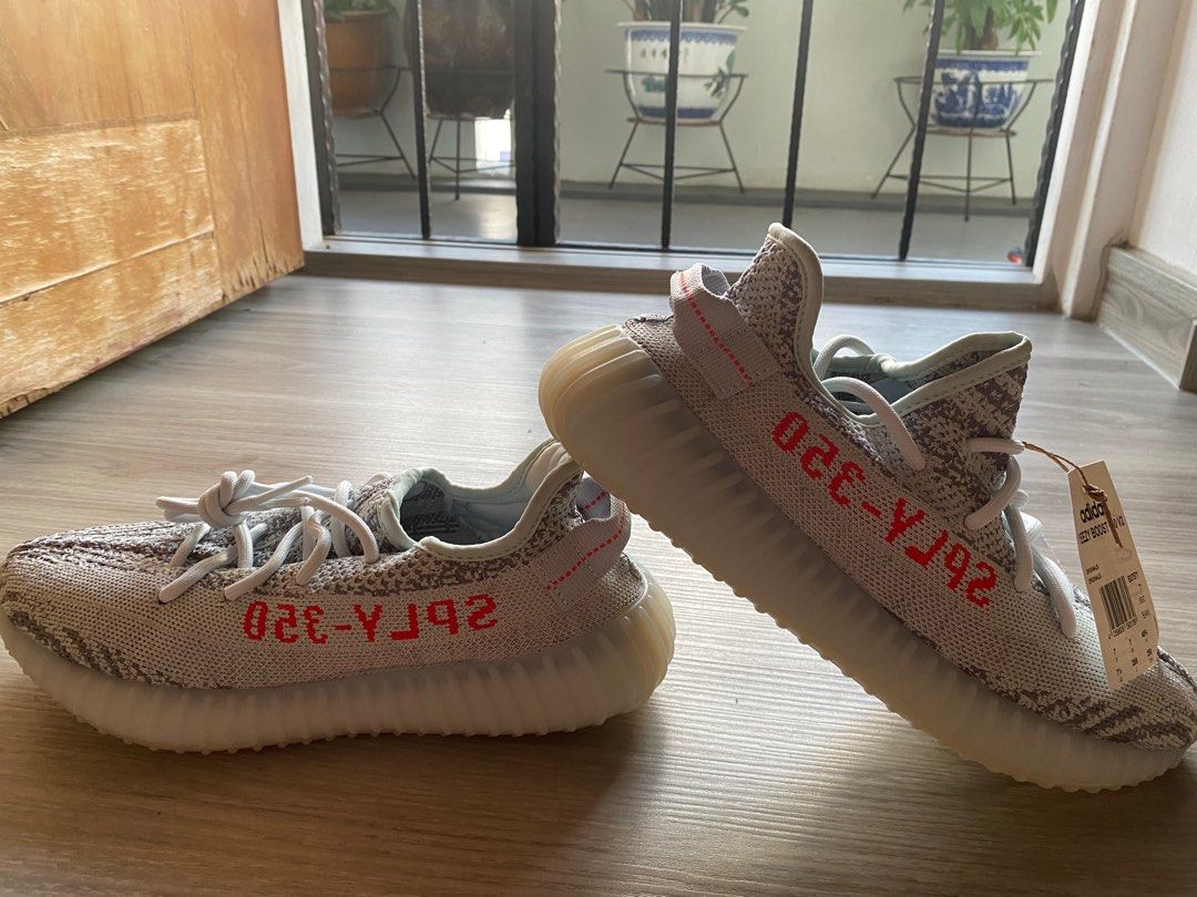 addidas Yeezy Boost 350 V2 Blue Tint Men s Fashion Footwear Sneakers on Carousell