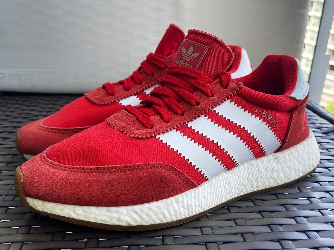 Red adidas casual shoes outlet