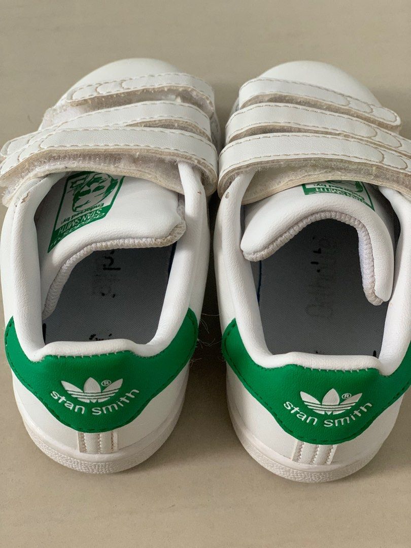 Adidas superstar green outlet stripes stan smith
