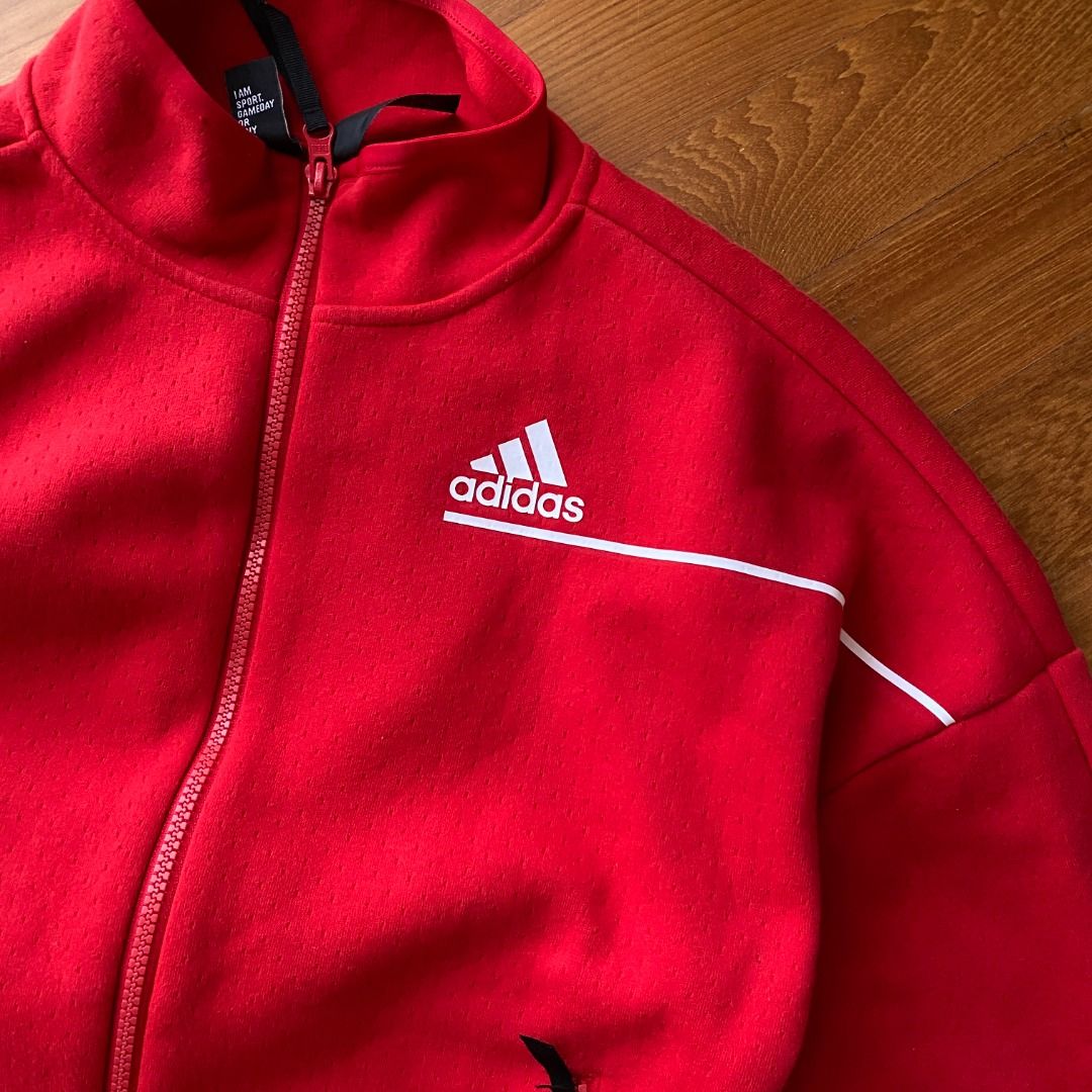 Red athletic jacket sale