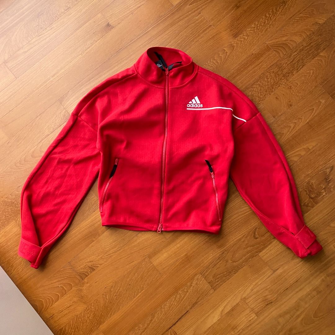 Adidas jacket sales red