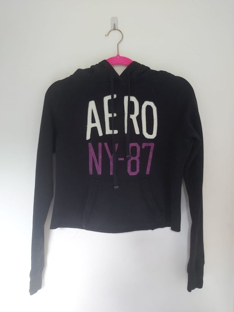 Aeropostale crop 2025 top hoodie