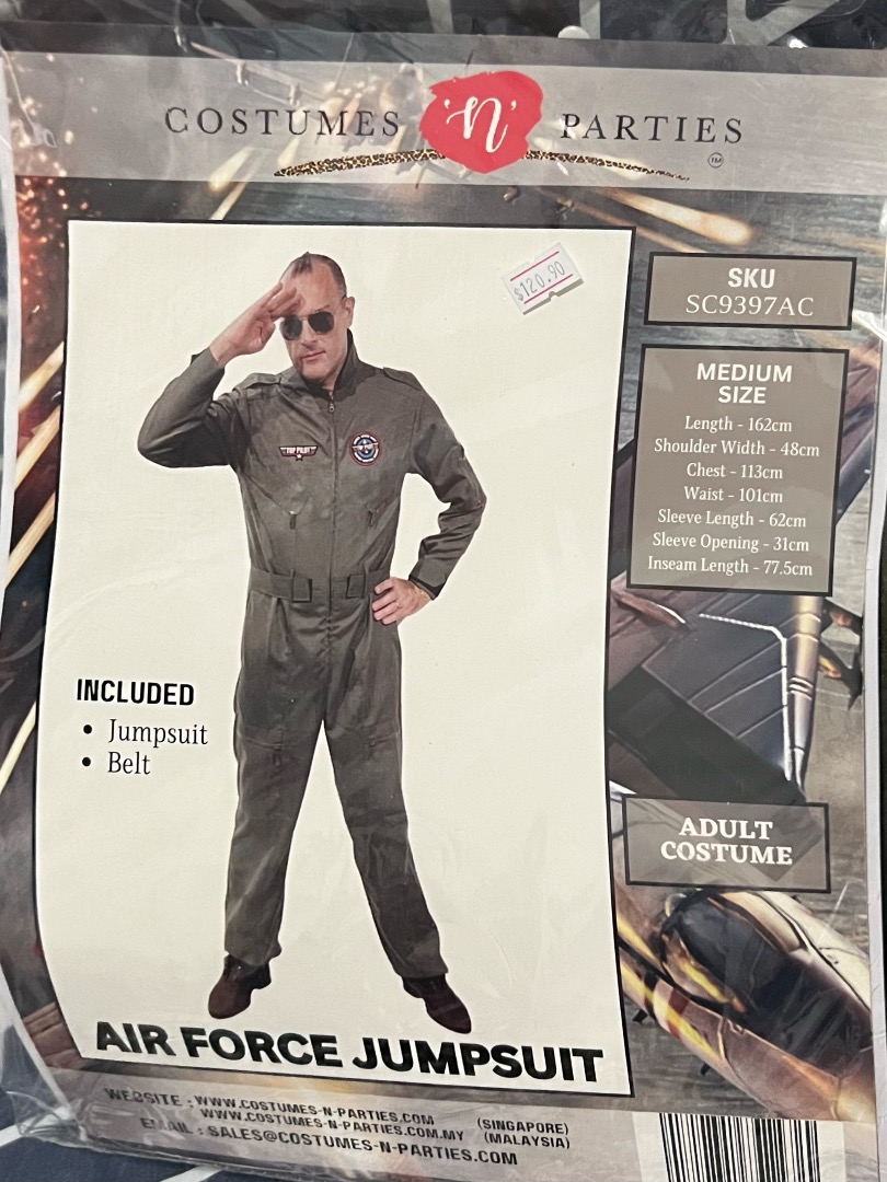 Air force hotsell jumpsuit costume