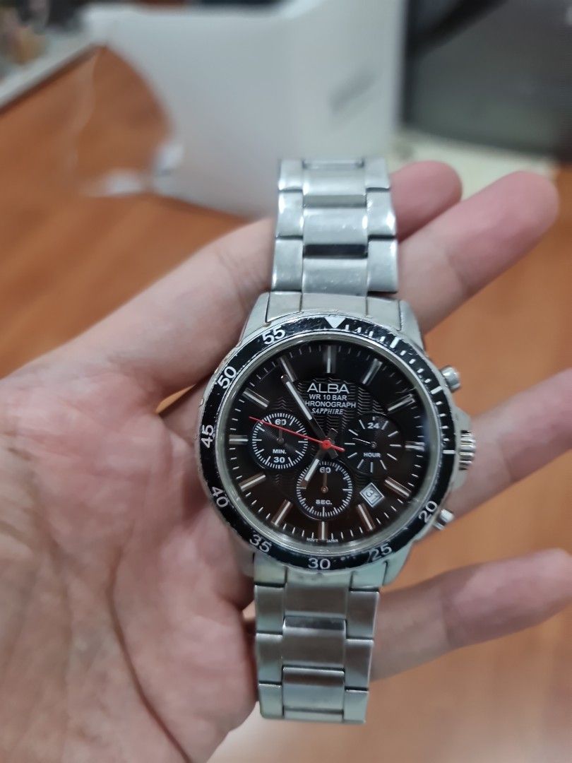 Alba wr 10 bar chronograph sapphire discount
