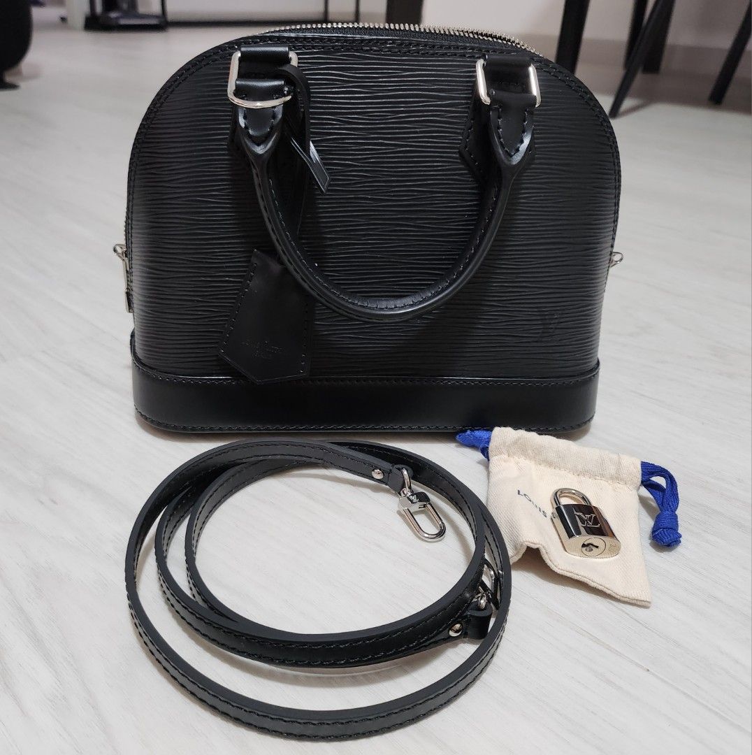 LV Alma BB Epi Leather (Noir), Luxury, Bags & Wallets on Carousell