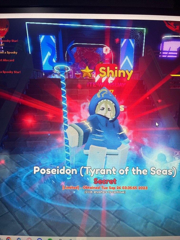 I Got TWO Shiny Poseidon.. In Anime Adventures Update 15.5 