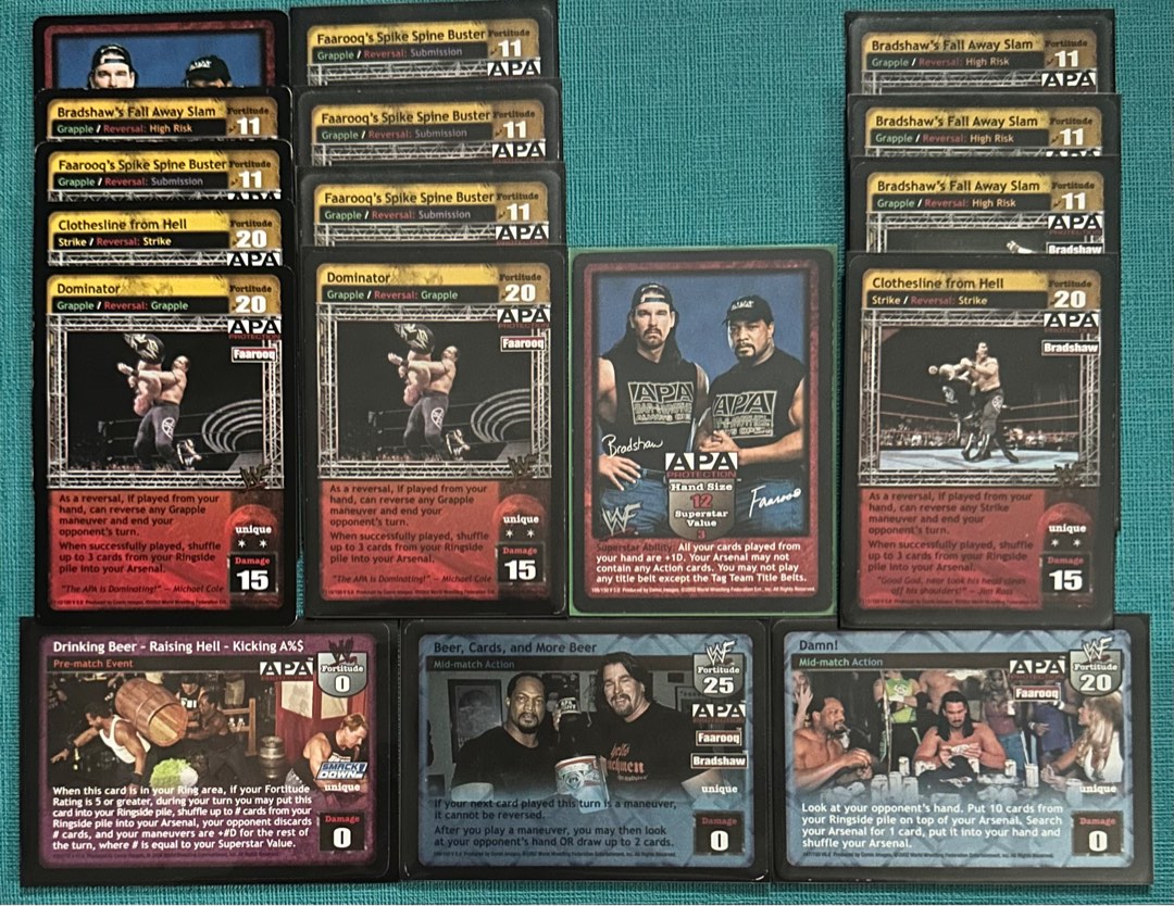 APA Protection Master Set WWF WWE RAW DEAL, Hobbies & Toys, Toys ...