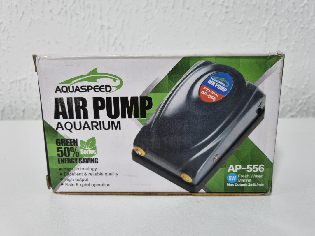 Aquaspeed Aquarium Dual Air Pump, Pet Supplies, Homes & Other Pet