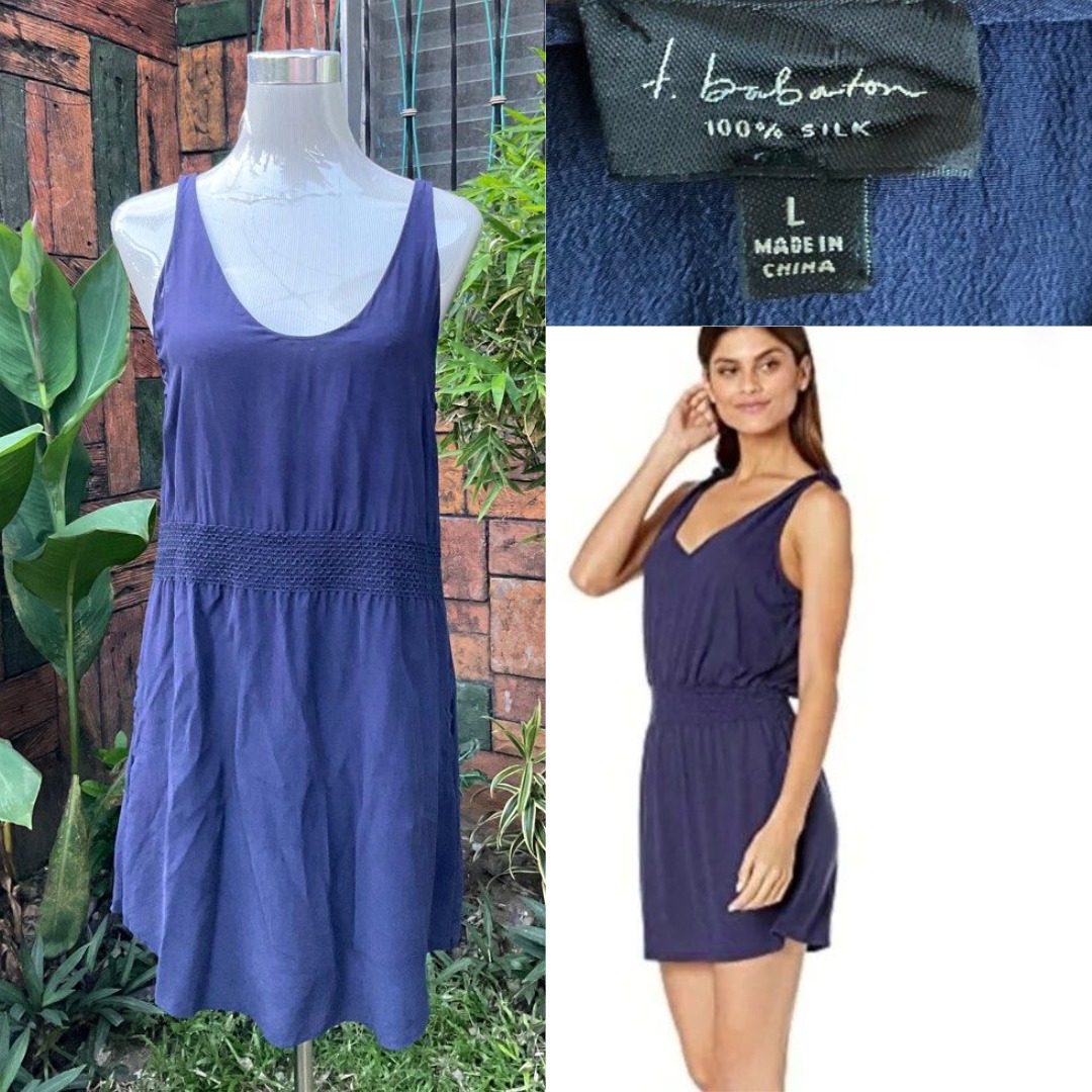 T babaton silk dress top