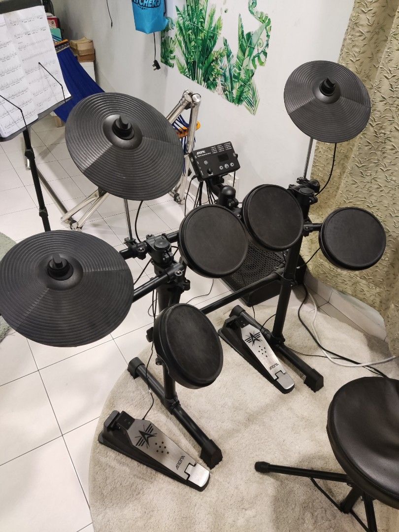 Aroma TDX-15 Electronic Drum set with amplifier, Hobbies & Toys, Music ...