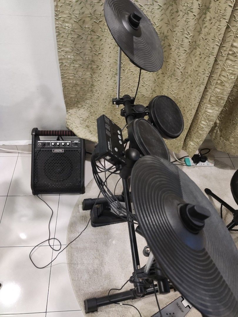 Aroma TDX-15 Electronic Drum set with amplifier, Hobbies & Toys, Music ...