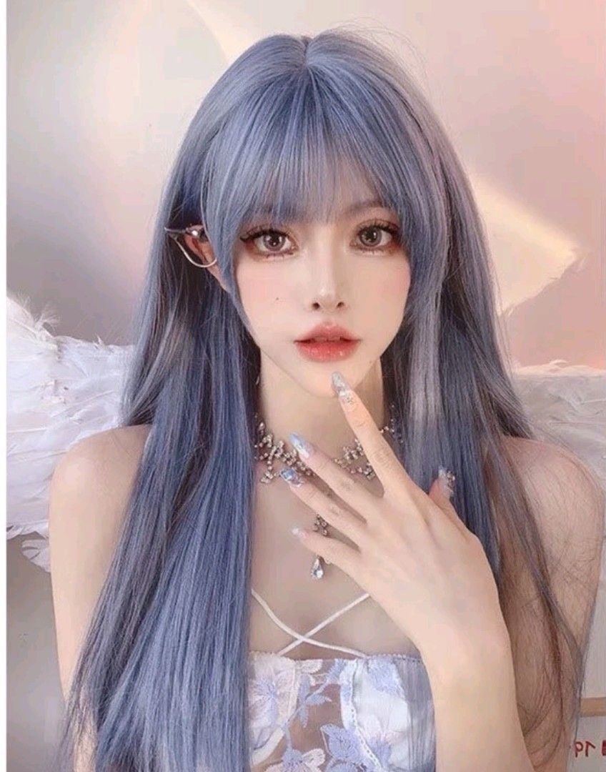 Grey top ghost wig