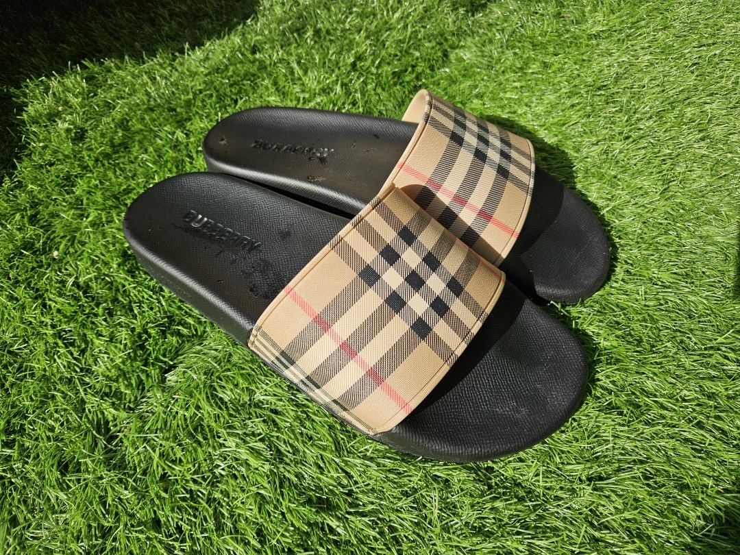 Burberry sandals green deals