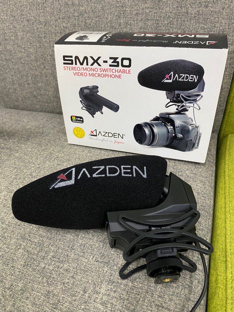 AZDEN SMX-30 video mic microphone, 音響器材, 咪高風/麥克風- Carousell