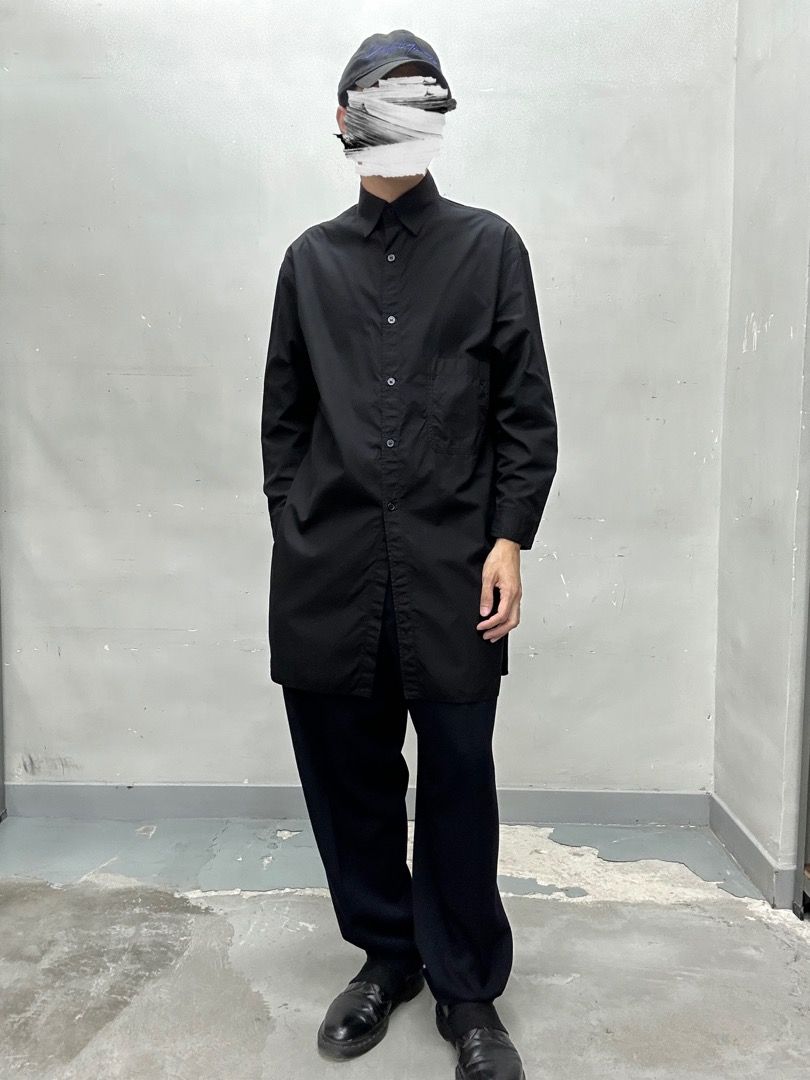 André Leon Talley Yohji Yamamoto Long Sleeve Rayon Shirt 60YYY-001