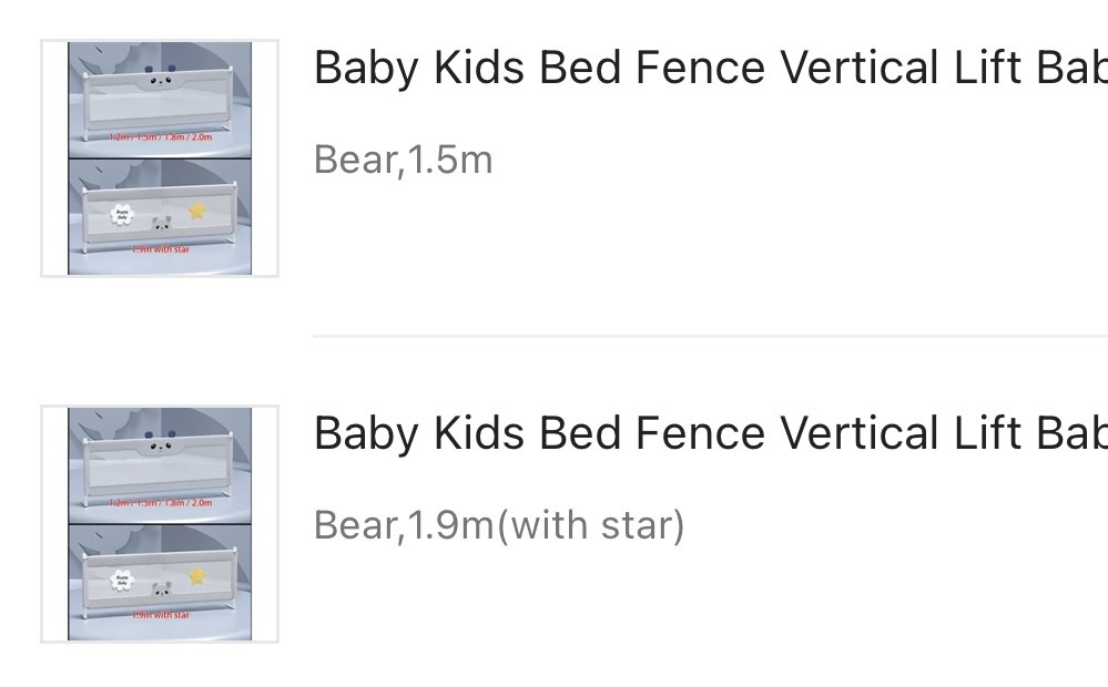 Baby Kids Bed Fence Vertical Lift Baby Bed Rail Guard Fence, Babies