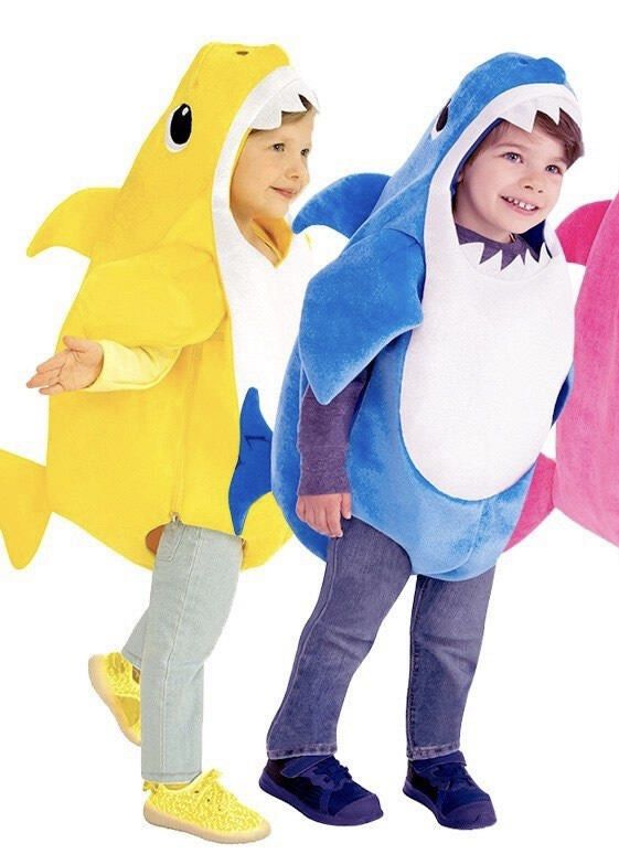 Baby Shark Costume (Yellow & Blue), Babies & Kids, Babies & Kids