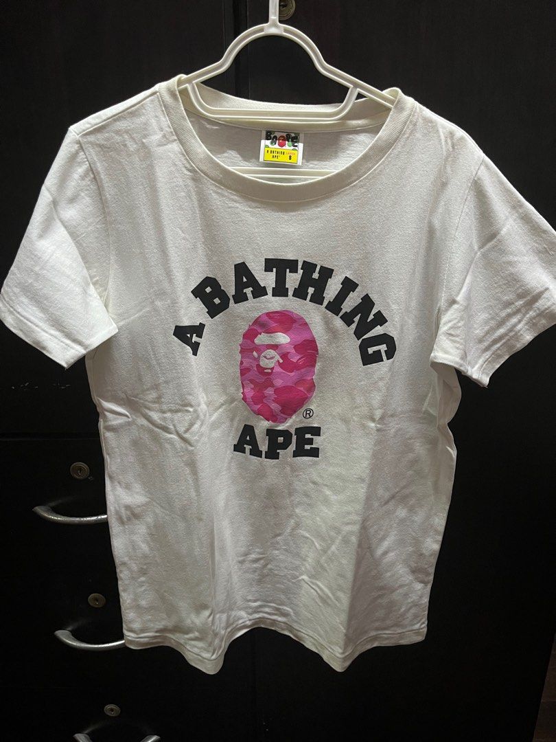 Bape t-shirt (Category: Shirts) located in Quezon City. Submitted by daniellearienne (Listing ID 1262782573, Image 1). Description: - check photos for the condition mop: gcash mod: lbc, lalamove/grab.
