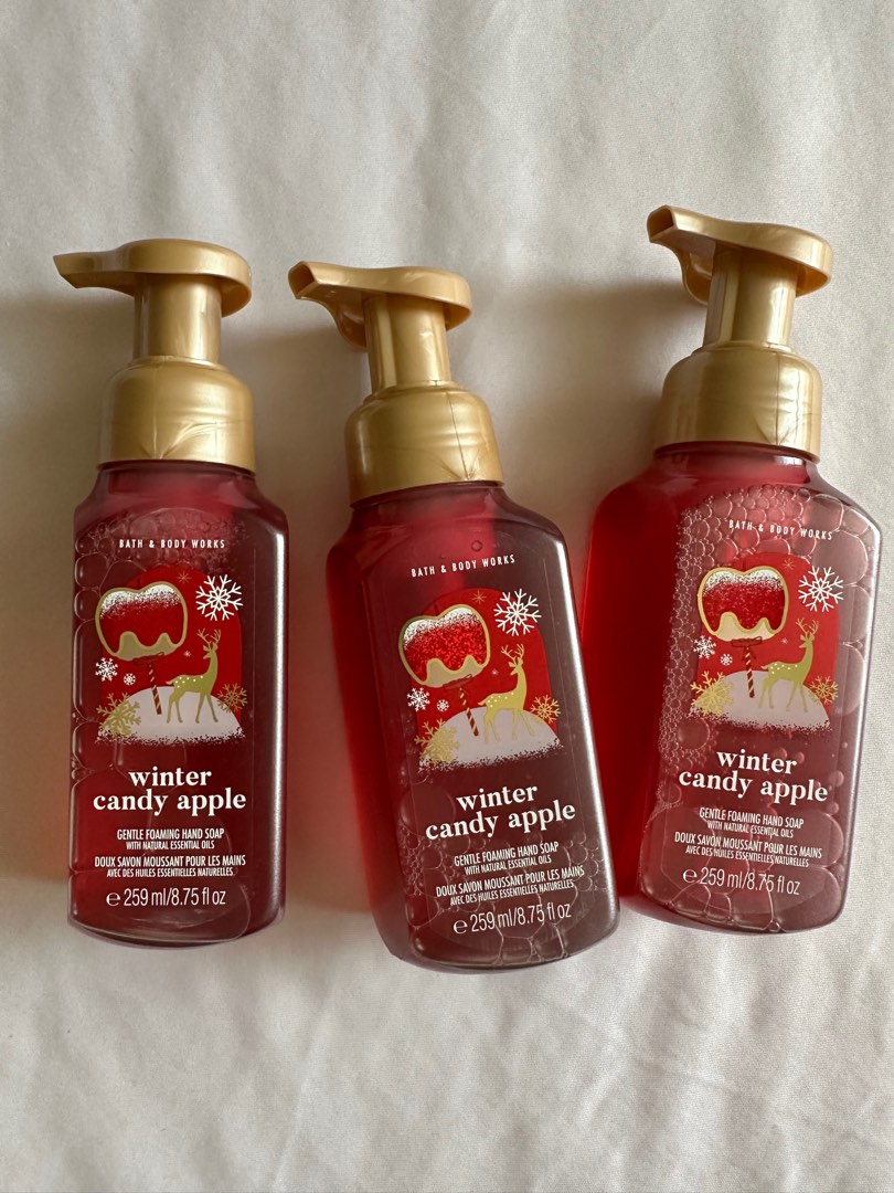 Bath & Bodyworks Winter Candy Apple Foaming Hand Soap 2023, Beauty