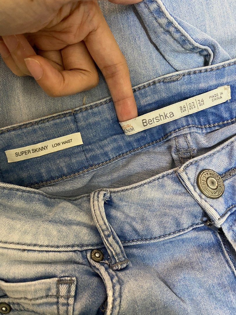 Bershka skinny sale low rise