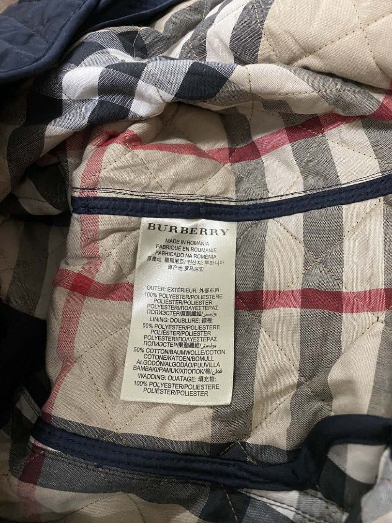 Burberry quilted jacket deals made in romania
