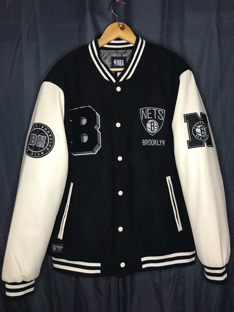 Brooklyn nets varsity jacket clearance