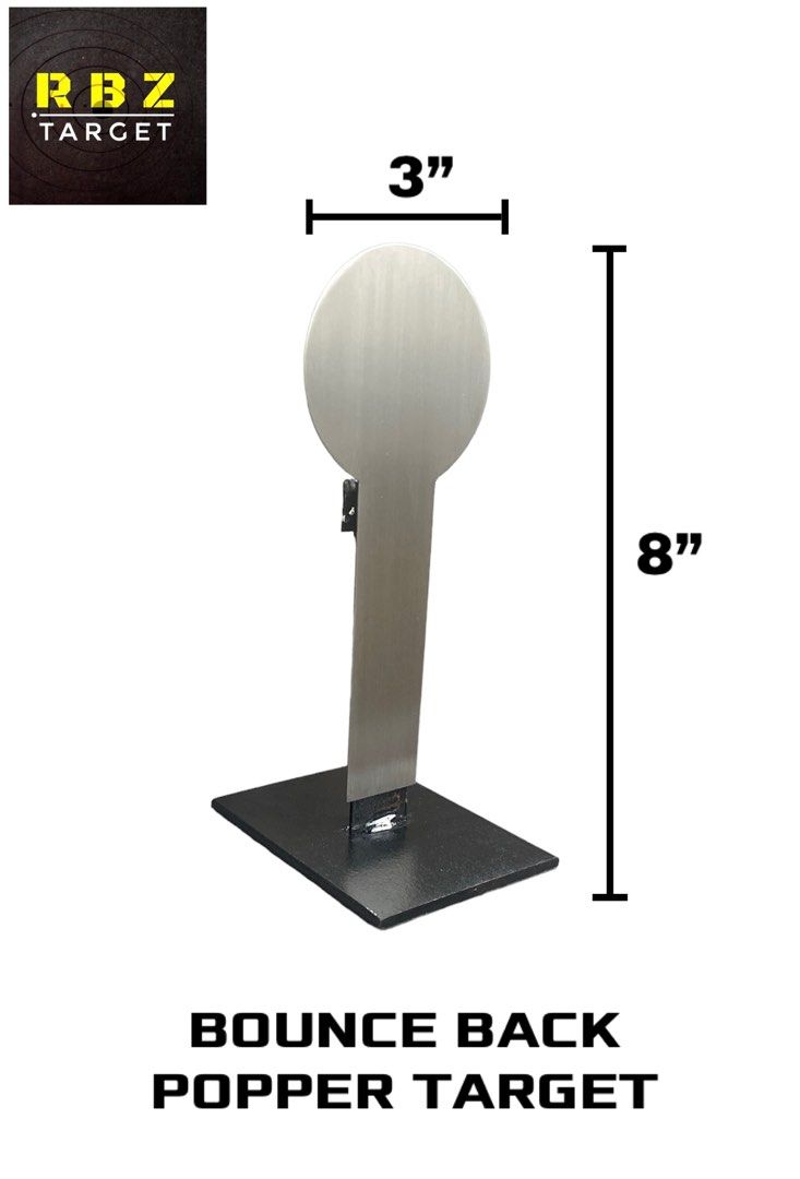 BOUNCE BACK POPPER TARGET SHOOTING (Category: Airsoft) located in Manila. Submitted by vin_case (Listing ID 1053422448, Image 1). Description: BOUNCE BACK POPPER TARGET ⚪️ For airsoft toy only ⚪️ Stainless Popper w/ metal steel base ⚪️ No hassle, No need to set it back ☎️: 0917-793-0752 Shipping: Nationwide.