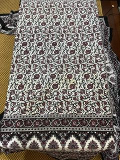 Brown & White Batik Tablecloth (2m x 2.2m)