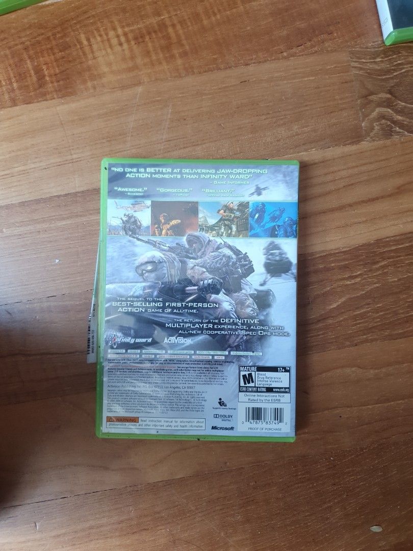 Call Of Duty Modern Warfare 2 – Xbox 360 – Complet Avec Notice – Version FR