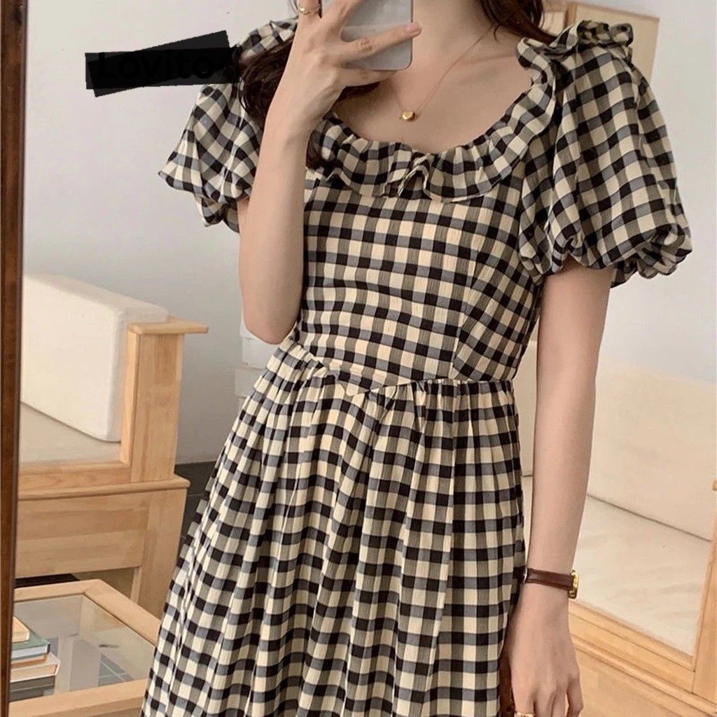 Casual plaid deals dress